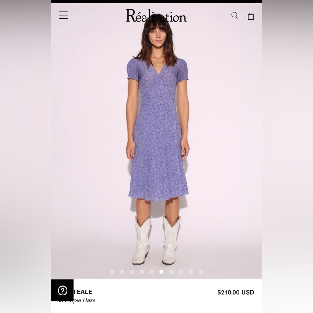 Realisation Par the Teale dress in Purple Haze